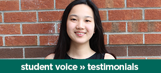 Student voice and testimonials