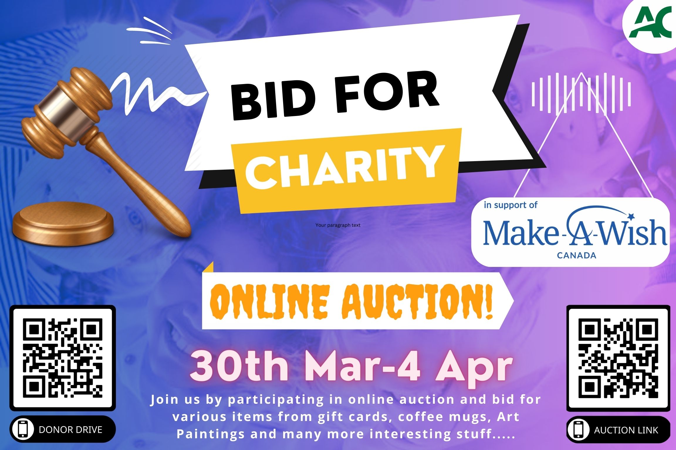 Bid for Charity Applied Research