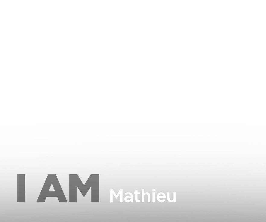 I AM Mathieu text overlay