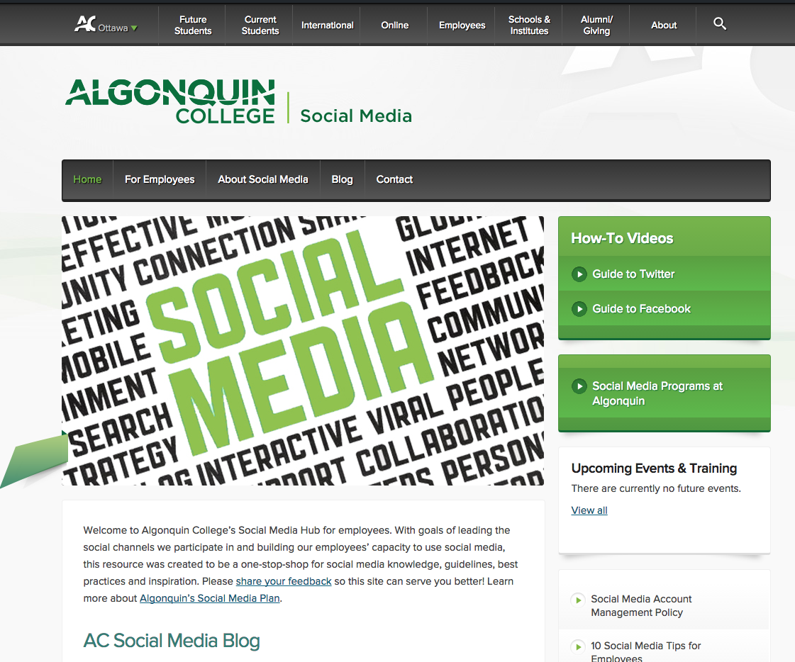 Blogging platforms ac social media