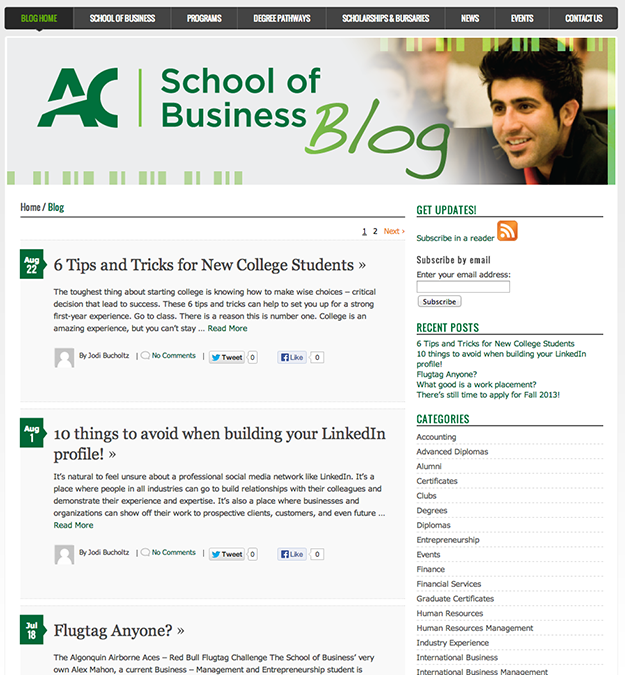 AC School of business Blog