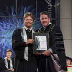 Peter Tilley receiving Alumnus of the Year award