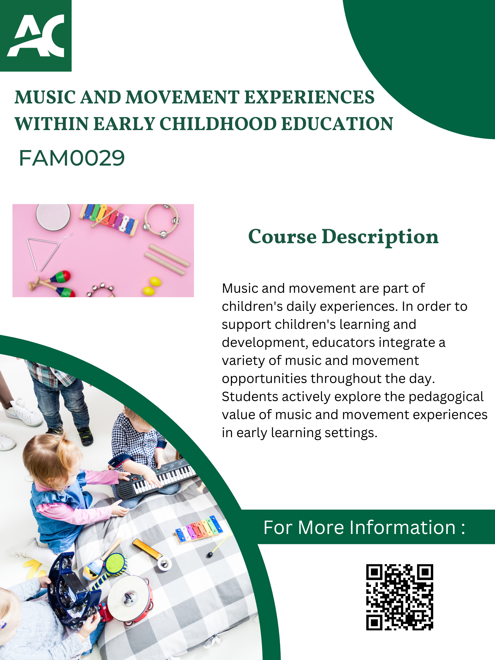 FAM0029 Music and Movement for Early Childhood Educators Office of