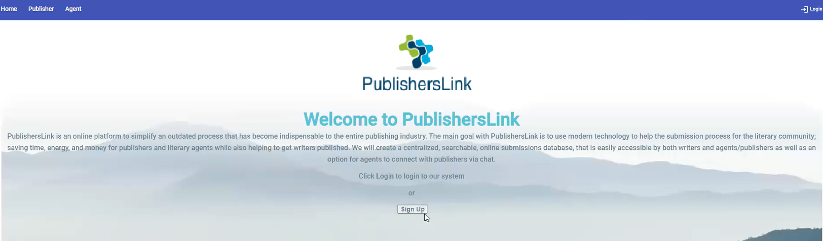 PublishersLink is an online platform that will help writers and publishers in the publishing industry with the submission process by providing a more efficient way to improve the chances of authors to sell their work and getting published.