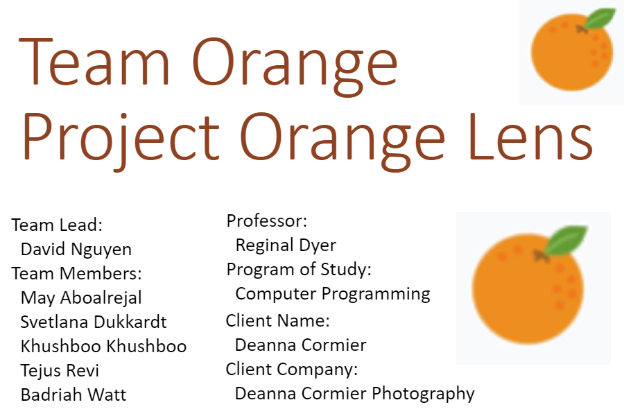 Project Orange Lens