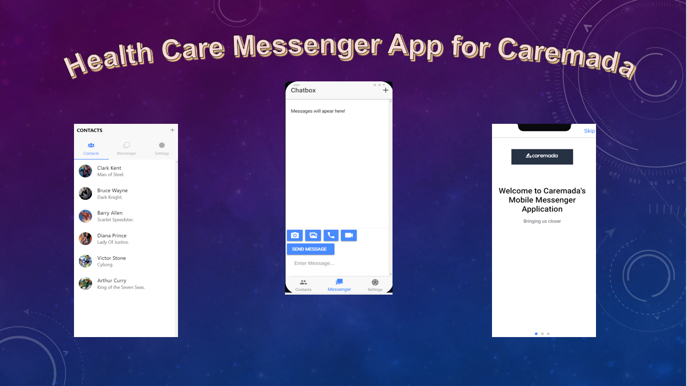 Health Care Messenger App for Caremada