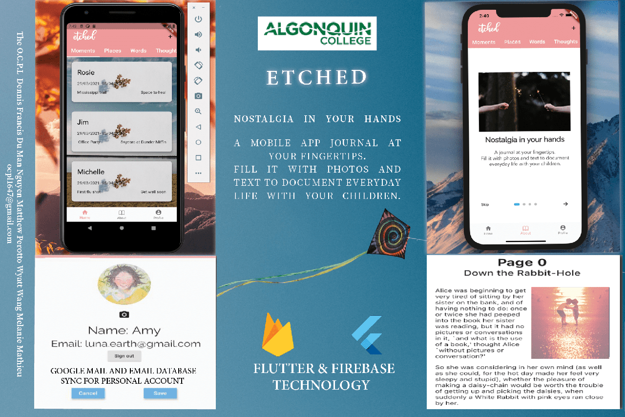 Etched - Flutter Mobile Application