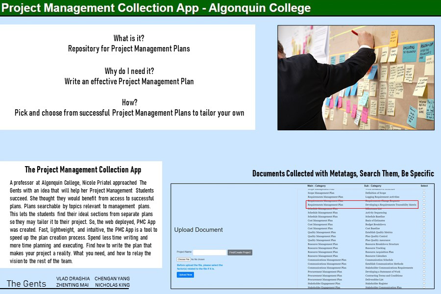Project management Collection app banner. 