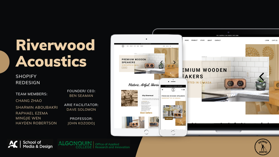 Riverwood Acoustics Shopify Redesign