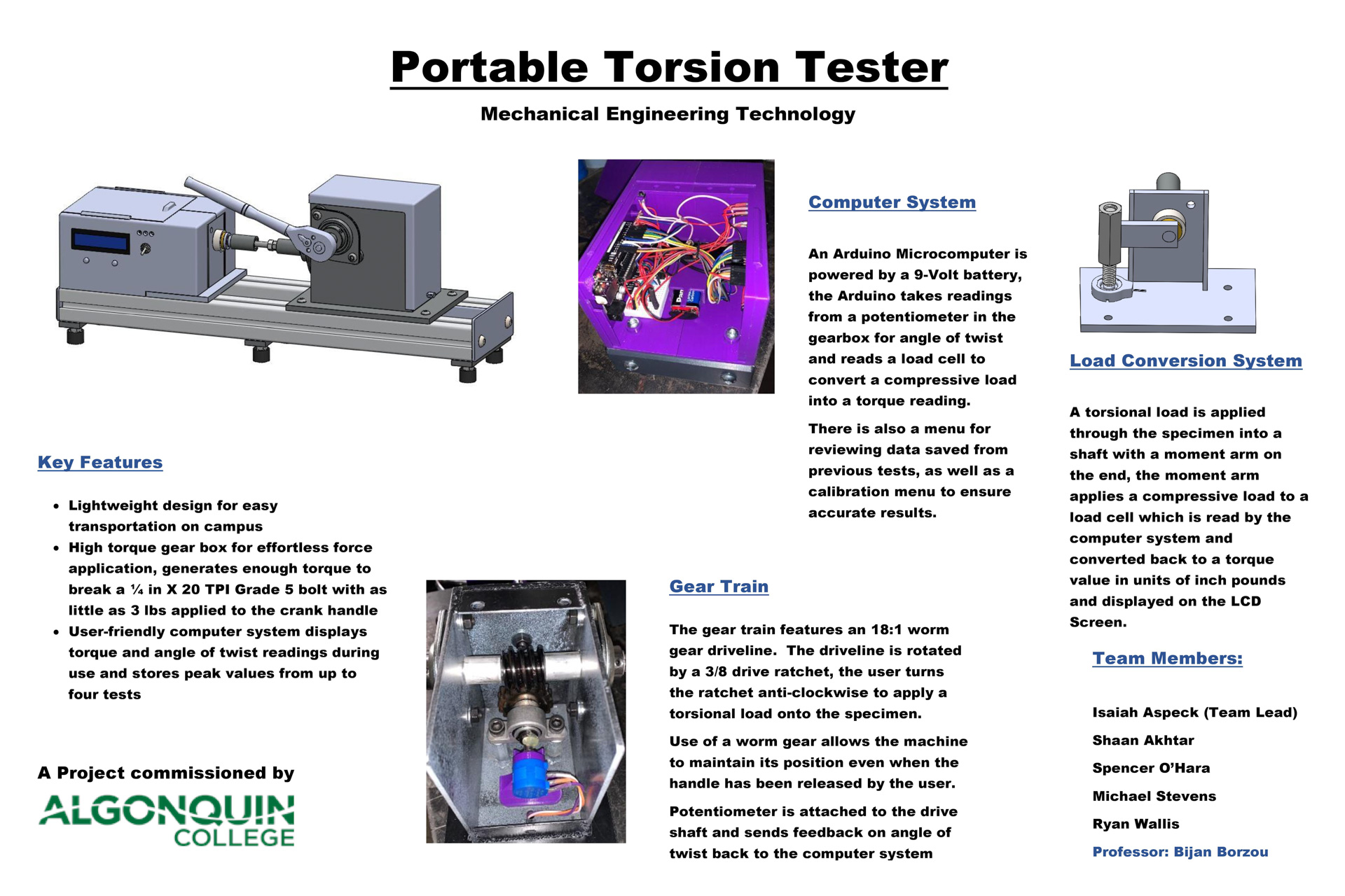Portable Torsion Tester