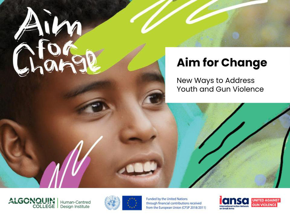 Aim for Change project banner image. 