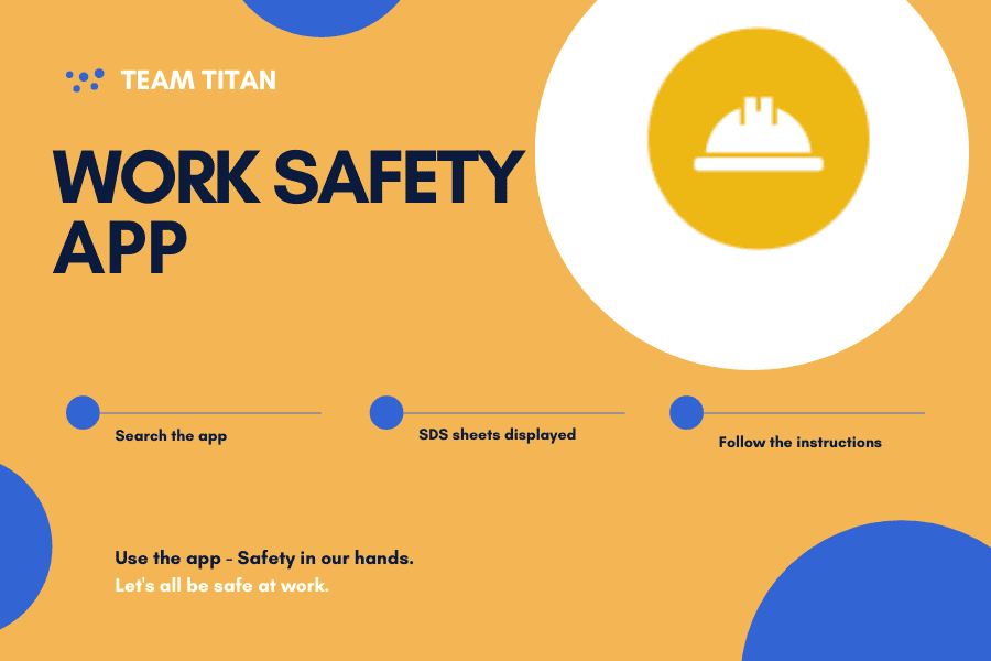 Work safety application project banner image. 