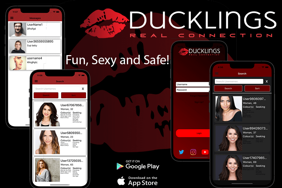 Duckling dating banner. 