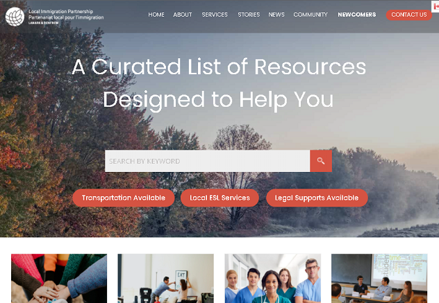 Resource landing page for LIP resource portal