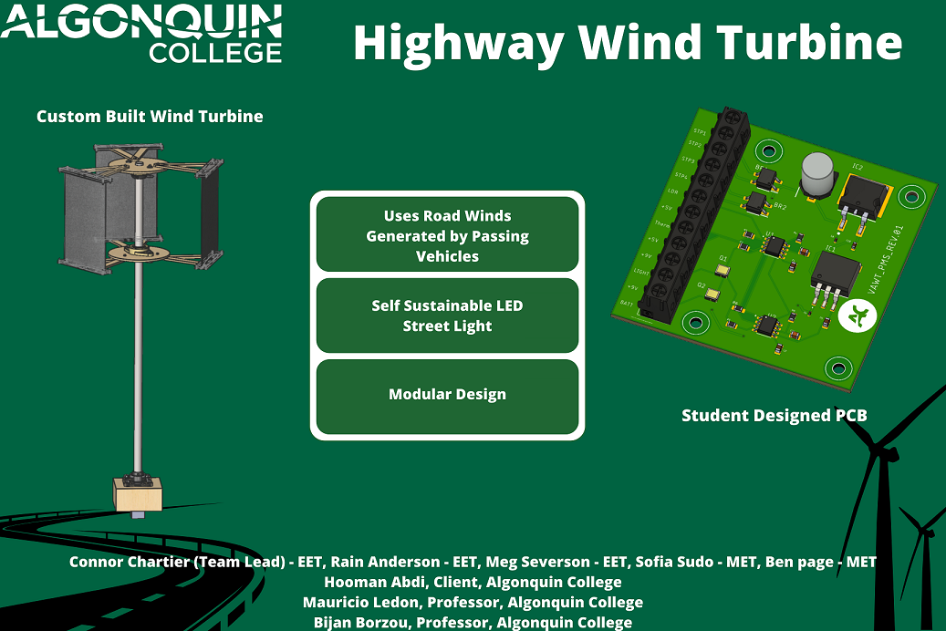 Highway Wind Turbine Project Poster