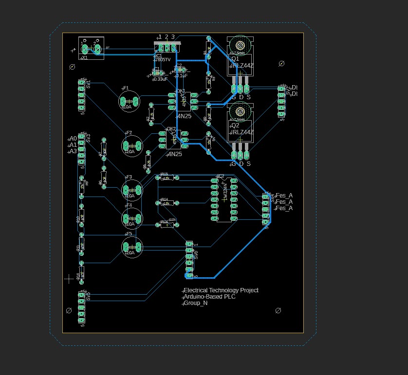 Electrical Circuits On A Printed Circuit Board