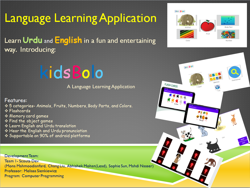 KidsBolo- Language Learning Application.