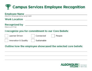 Campus Services Employee Recognition