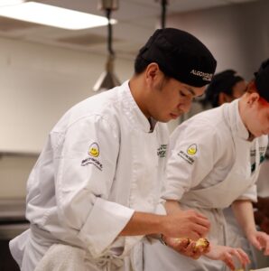 Algonquin College culinary students preparing food