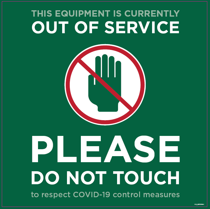 Please do not touch poster