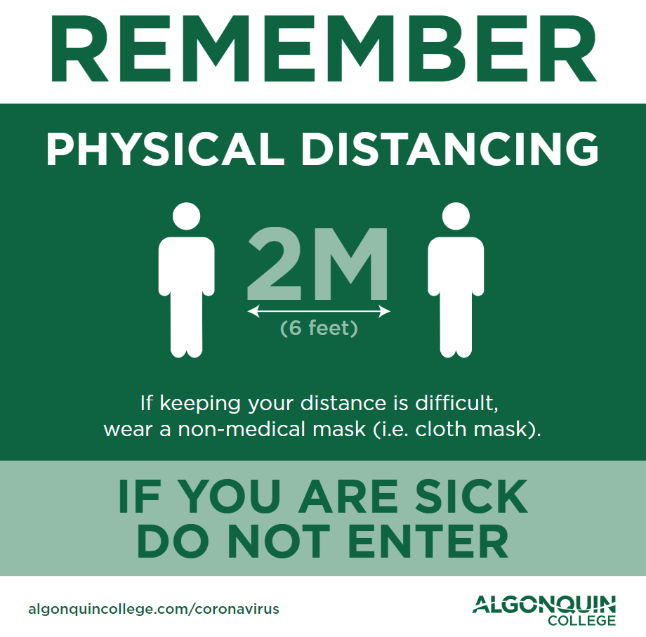 Physical distancing poster