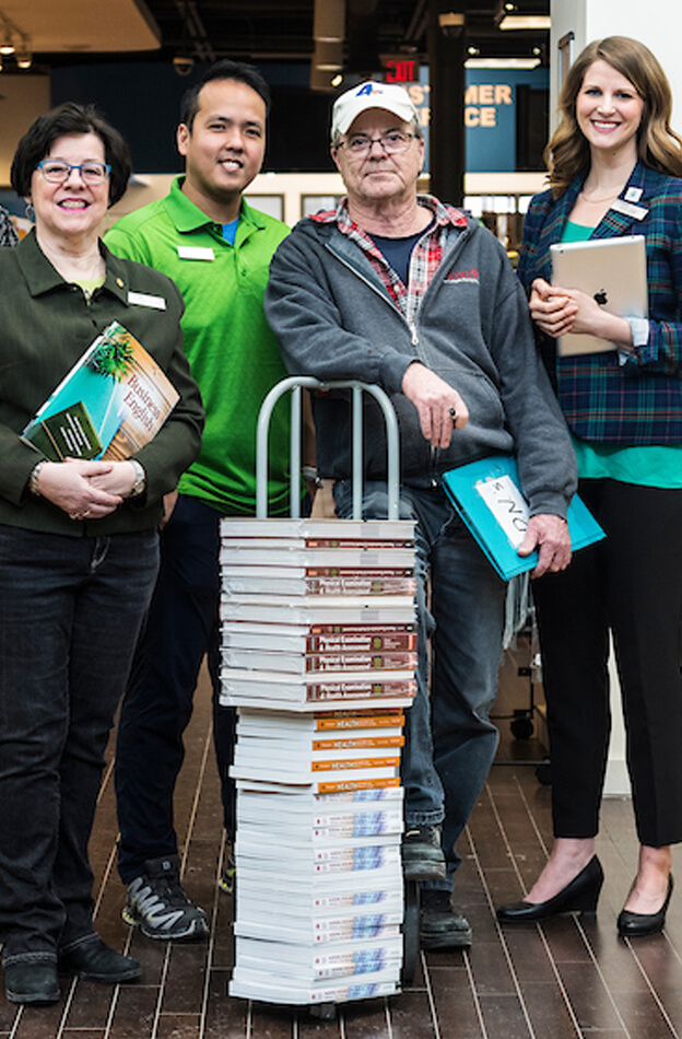 Staff with Books