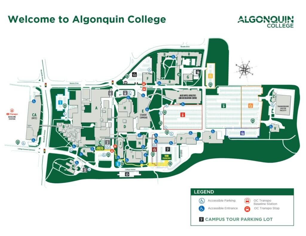 View our campus tour parking map (PDF file)