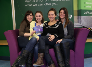 Group at the Purple Couch during Mental Illness Awareness Week