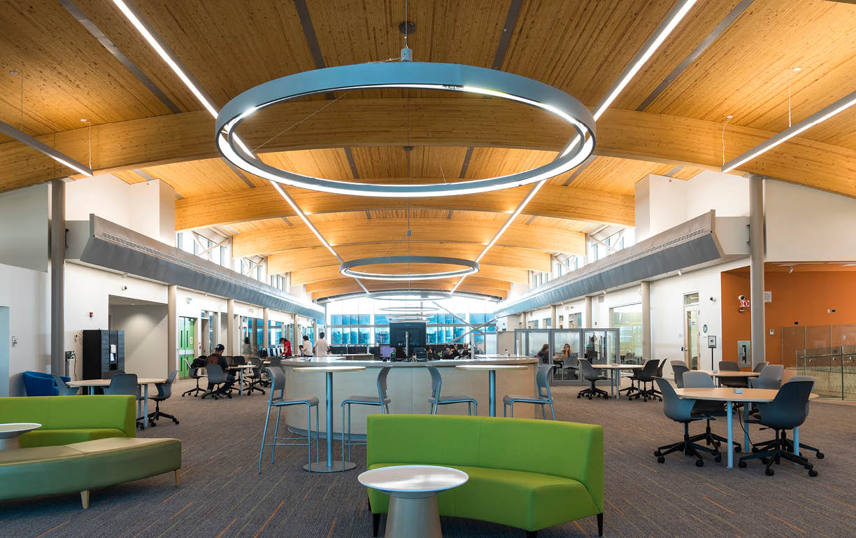 Photo of the Library in C Building/DARE District at the Ottawa campus.