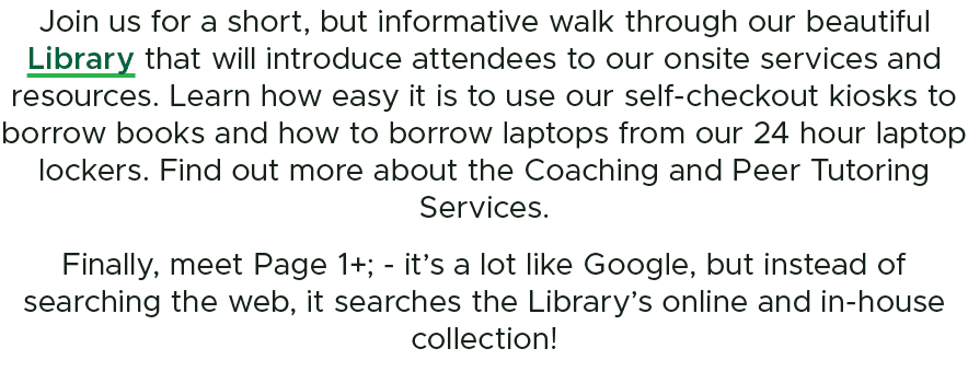 Join us for a short, but informative walk through our beautiful Library that will introduce attendees to our onsite s...