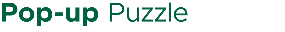 Pop up Puzzle
