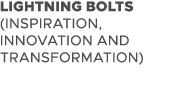 LIGHTNING BOLTS (INSPIRATION, INNOVATION AND TRANSFORMATION)