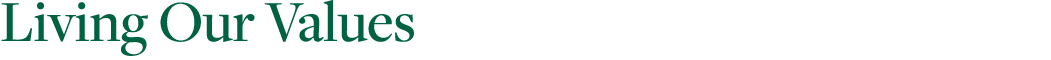 Living Our Values