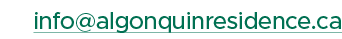 info@algonquinresidence.ca