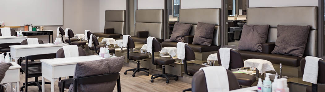 Photo inside the Salon and Spa at the Ottawa campus.
