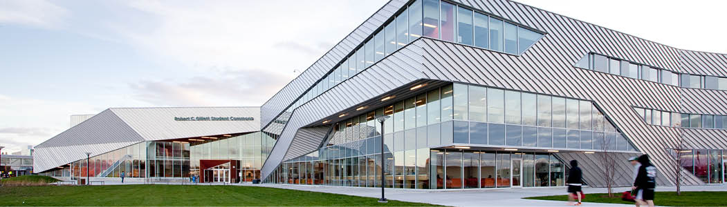 Image of the upper levels of the Student Commons at the Ottawa campus.