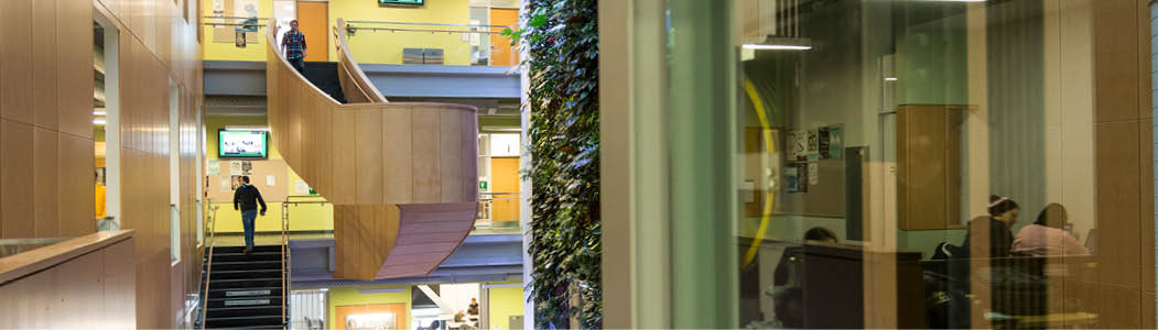 Photo of the inside of ACCE Building at the Ottawa campus.