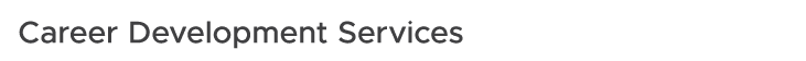 Career Development Services