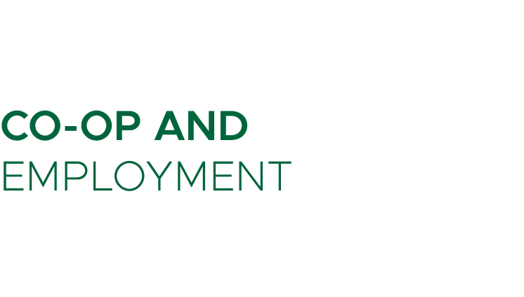 CO OP AND EMPLOYMENT