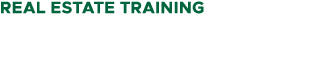 Real Estate Training