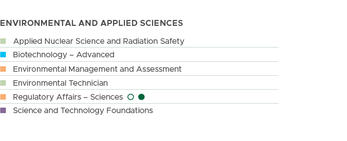ENVIRONMENTAL and applied sciences, n Applied Nuclear Science and Radiation Safety, n Biotechnology – Advanced,n Envi...