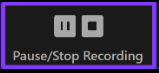 Stop Recording Zoom Session