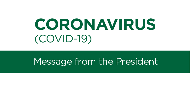 Covid 19 Msg from the president