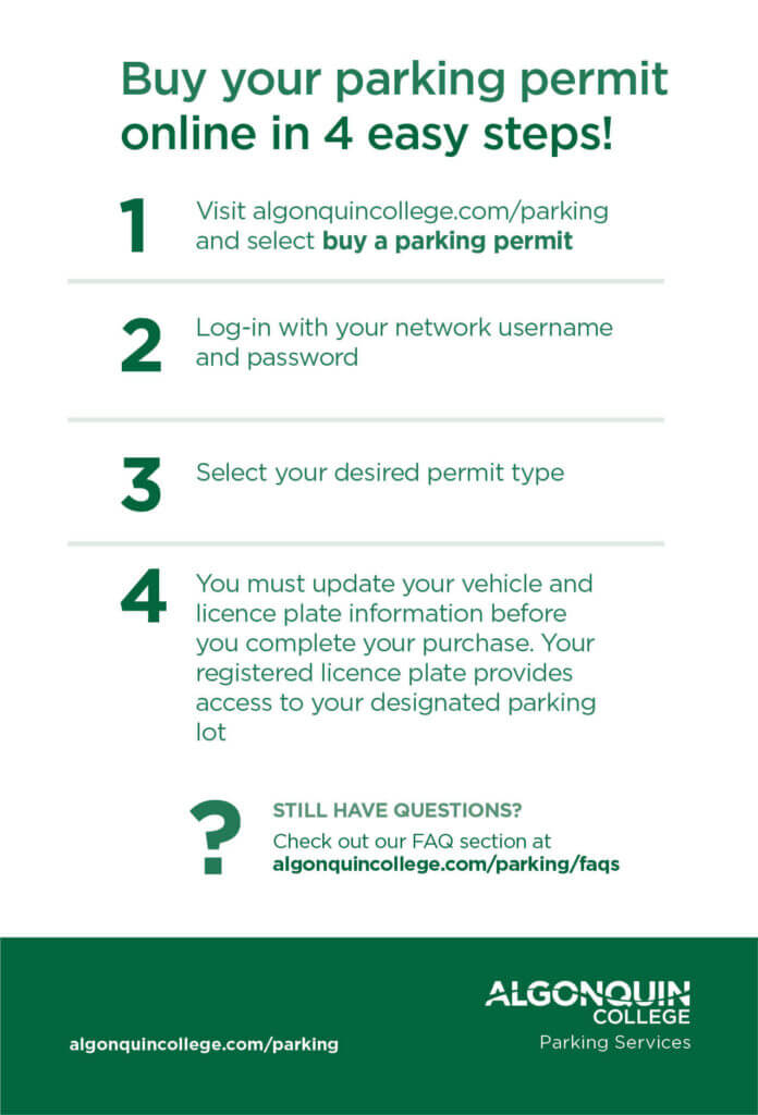 4 easy steps to purchase a parking permit online! Parking Services