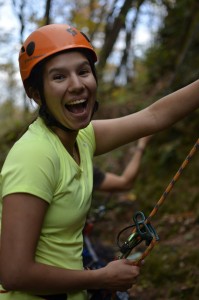Michelle Caputo climbing - on Frequently Asked Questions page