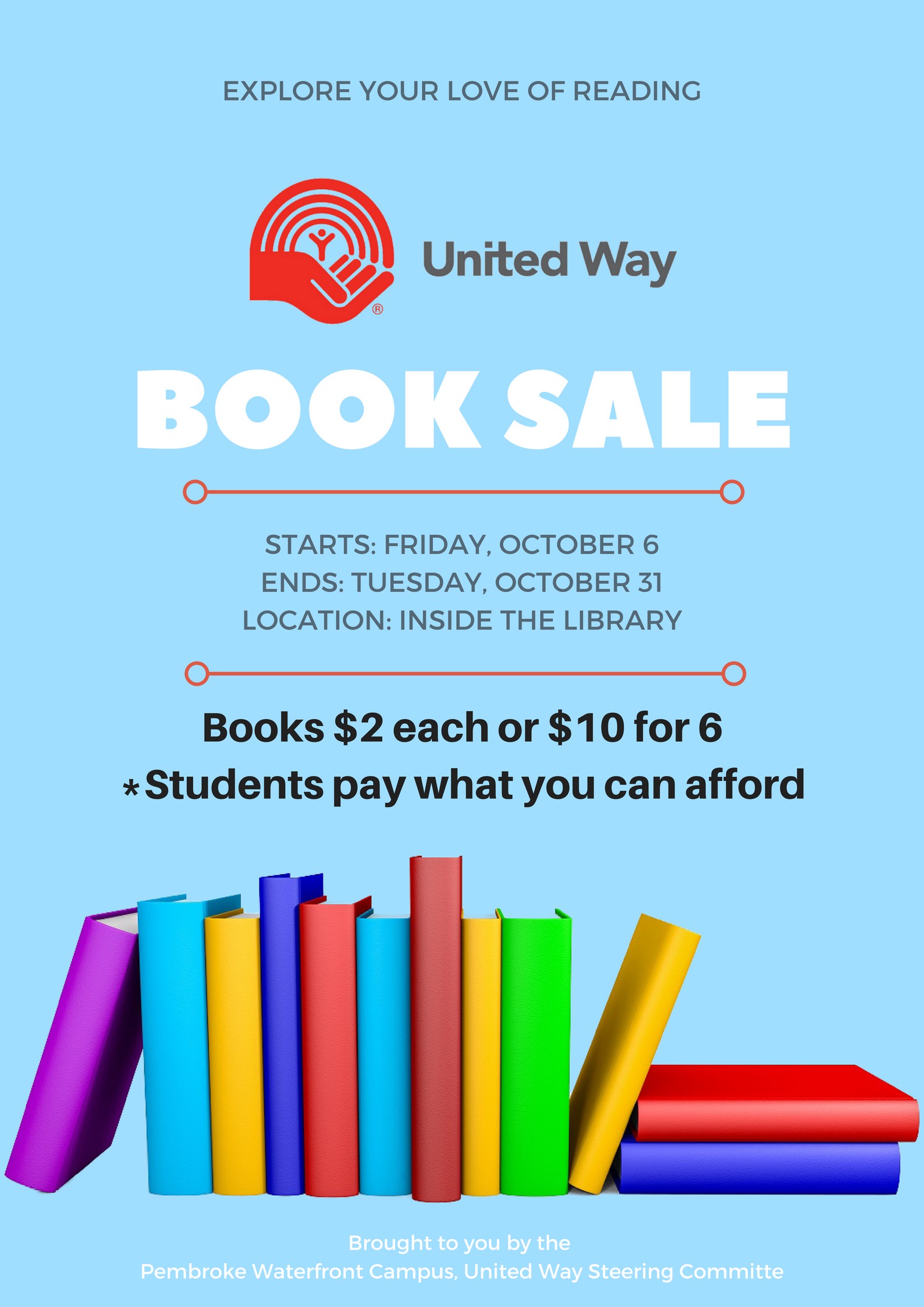 Book Sale Pembroke Campus