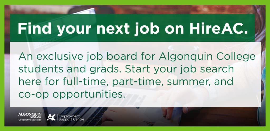 HireAC , Campus Employment Support Centre, Algonquin College