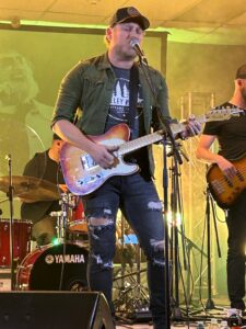 Country recording artist Jason Blaine performs at a hometown concert in Pembroke in December of 2023.