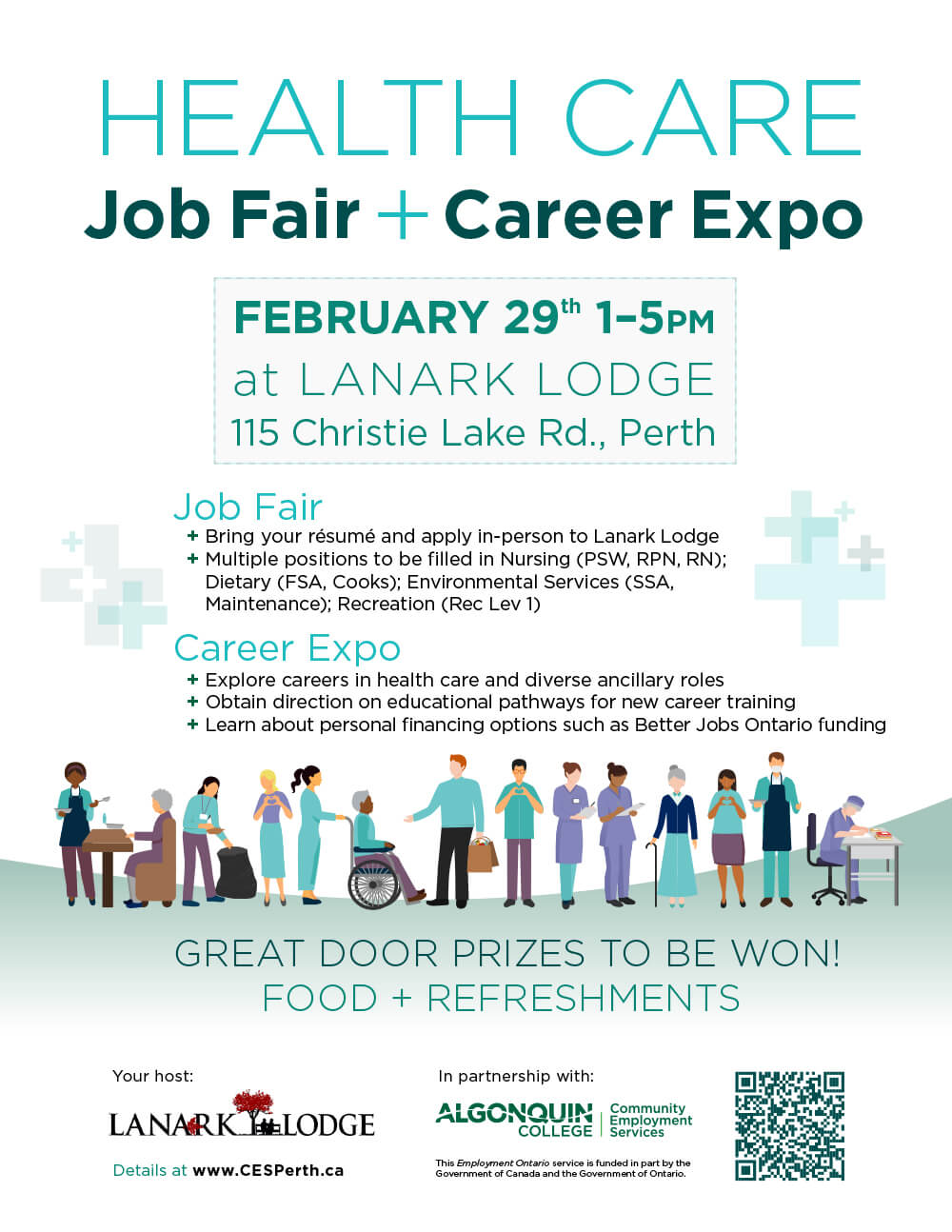 Lanark Lodge’s Health Care Job Fair + Career Expo Community