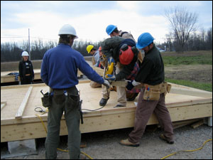 shed building